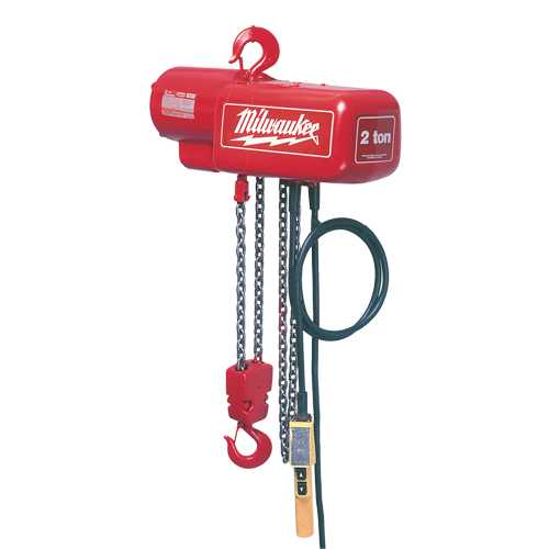 Electric Chain Hoist, 10' Lift, 4000 lbs. (2 tons) Capacity, 8 FPM Sécurité Médic
