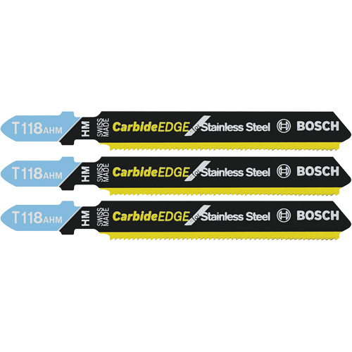 Lames de scie sauteuse d'expert pour tout usage, Carbure, Tige en T, 3-1/4" lo Sécurité Médic