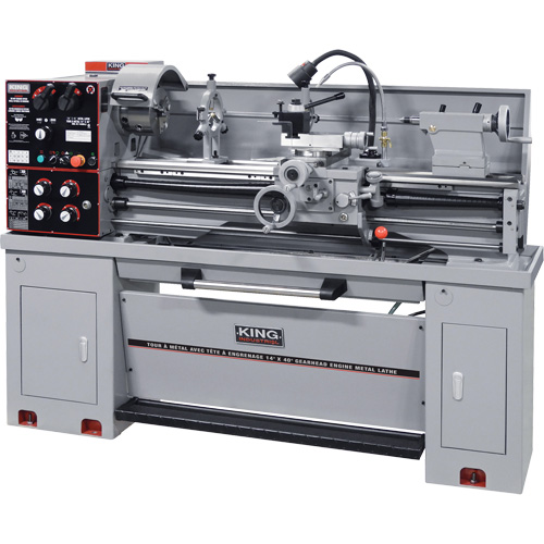Gearhead Metal Lathes- With Taper Attachment, 75" L x 32" W x 53" H Sécurité Médic