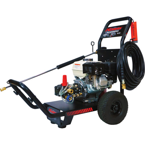 Medium-Duty Professional Pressure Washers, Gasoline, 2500 PSI, 3 GPM Sécurité Médic