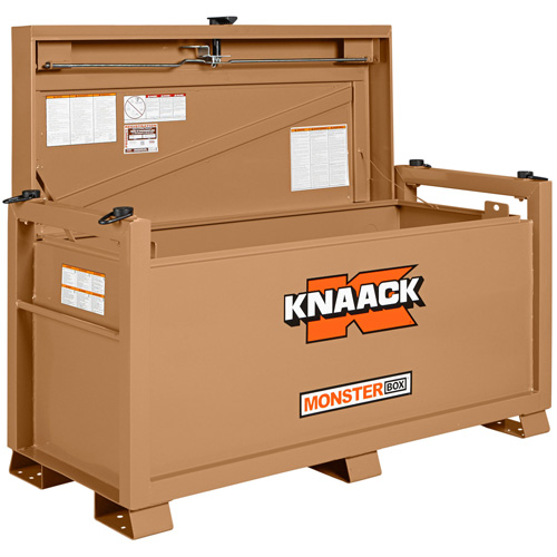 Monster Box Chest, 66" x 30" x 36", Steel, Beige Sécurité Médic