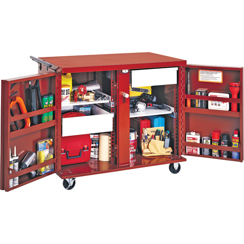 Rolling Work Bench, 43-7/8" W x 38-1/2" H x 26-7/8" D, 21.7 Cubic Feet Capacity Sécurité Médic