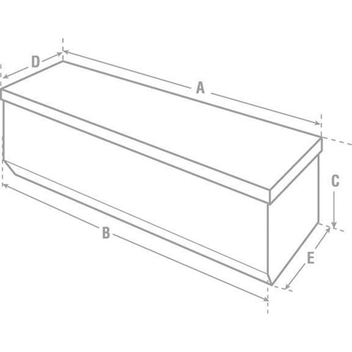 Heavy-Duty Truck Chest, 20-1/4" x 58-1/2" x 19", Steel, Beige/Black/Blue/Brown/Green/Grey/Orange/Red/Silver/Tan/Yellow Sécurité Médic