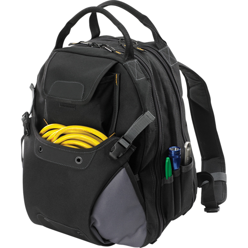 44-Pocket Tool Backpack, 16" L x 13-1/4" W, Black, Polyester Sécurité Médic