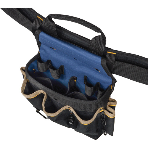 Combin&eacute;s de ceinture &agrave; outils &agrave; 20 pochettes, Polyester, Noir Sécurité Médic