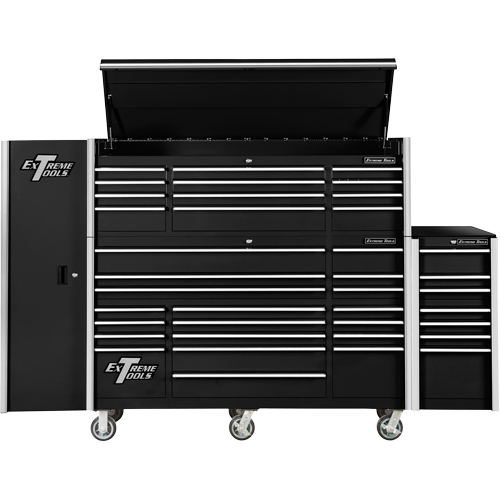 Armoire lat&eacute;rale s&eacute;rie RX, 3 tiroirs, 19" la x 25" p x 61" h, Noir Sécurité Médic