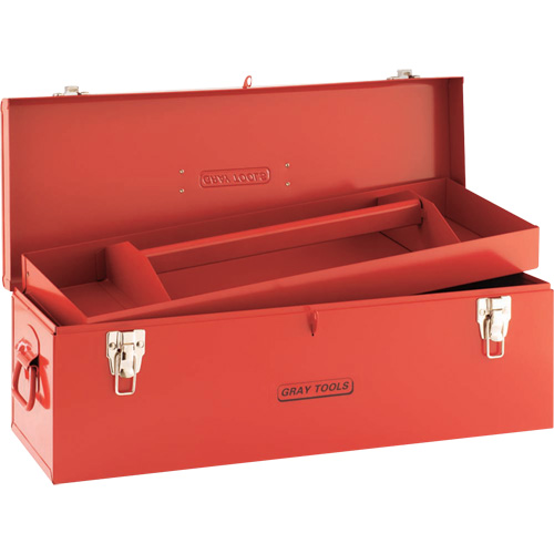 Tool Box, 10-3/4" D x 25-1/2" W x 10" H, Red Sécurité Médic