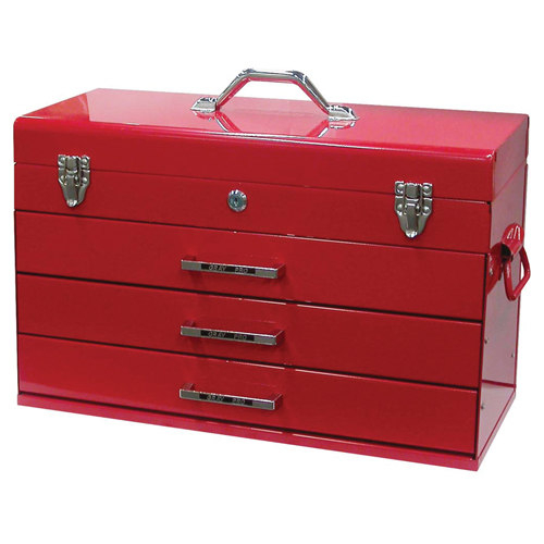 Coffre &agrave; outils, 9-3/5" P x 21-3/10" la x 14-1/2" h, Rouge Sécurité Médic