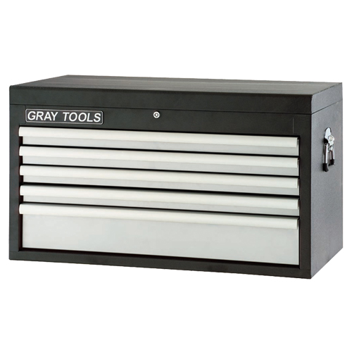 Top Chest - 5 Drawers, 33-1/2" W, 5 Drawers, Black Sécurité Médic