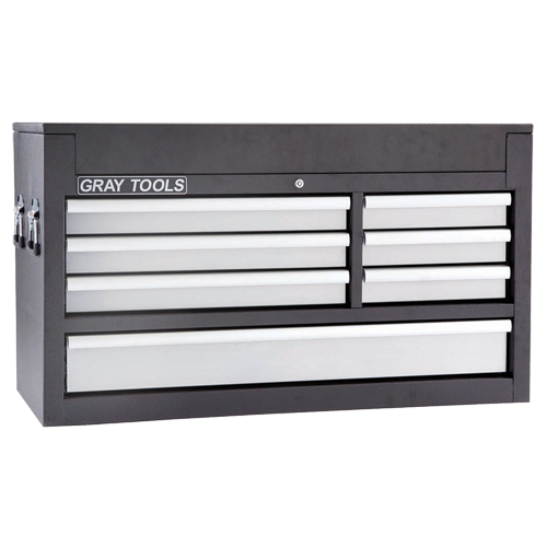 Top Chest - 7 Drawers, 41-1/2" W, 7 Drawers, Black Sécurité Médic