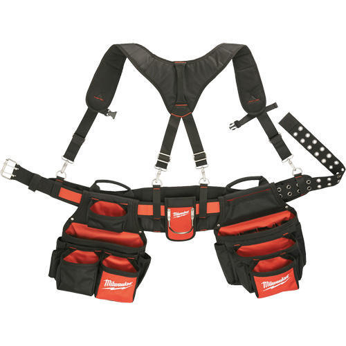 Contractor Work Belt With  Suspension Rig, Nylon, Black Sécurité Médic