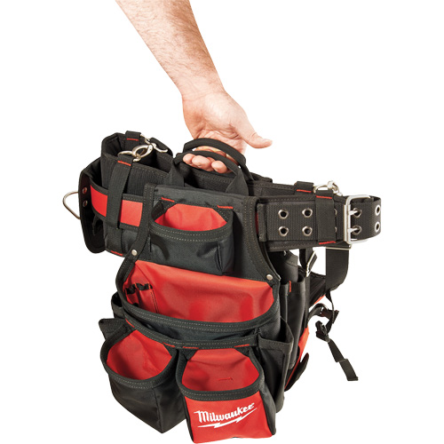 Contractor Work Belt With  Suspension Rig, Nylon, Black Sécurité Médic