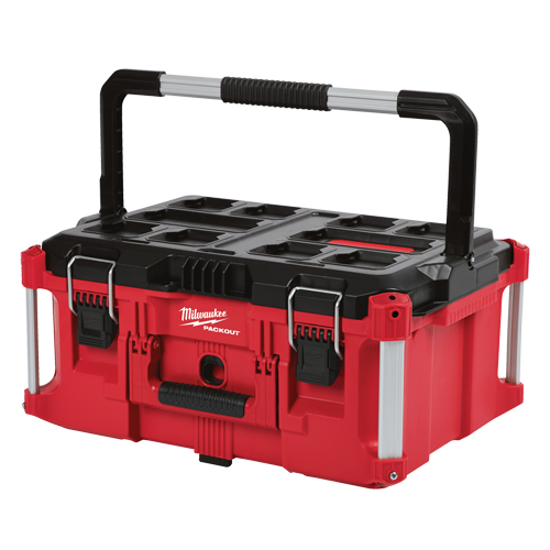 Grande boîte &agrave; outils Packout, 22" x 16" x 11", Noir/Rouge Sécurité Médic