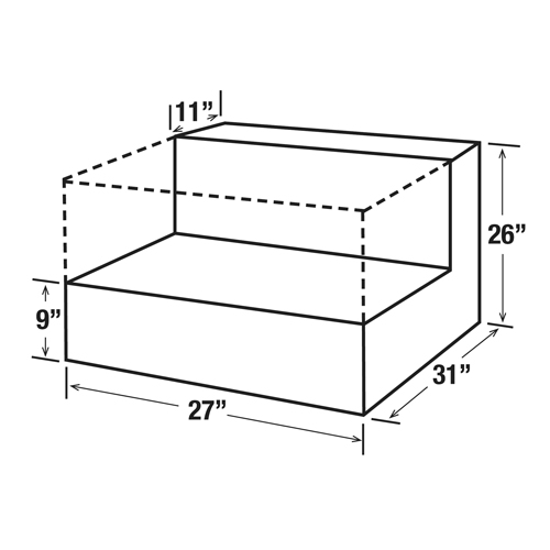Steel Fuel Transfer Tank, Steel, 48 gal. Capacity, White Sécurité Médic
