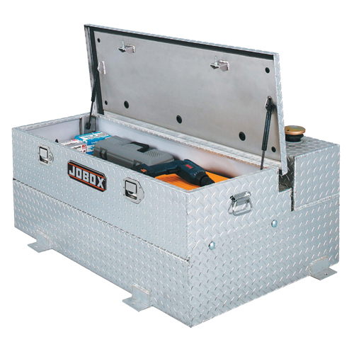 Aluminum Fuel Transfer Tank & Chest, Aluminum, 74 gal. Capacity, Silver Sécurité Médic