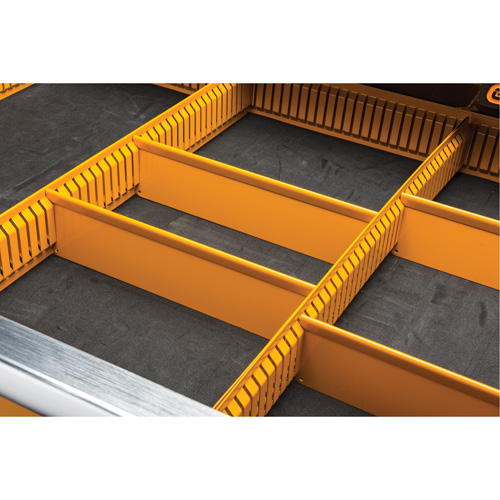 Powered Tool Cart, 11 Drawers, 42-1/2" W x 24-7/16" D x 41" H, Black/Orange Sécurité Médic