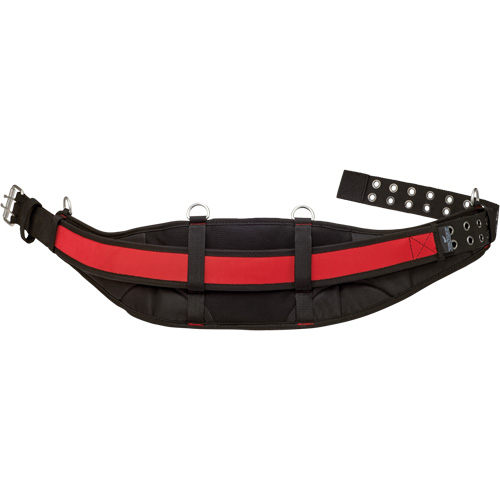 Ceinture de travail matelass&eacute;e, Nylon, Noir/Rouge Sécurité Médic
