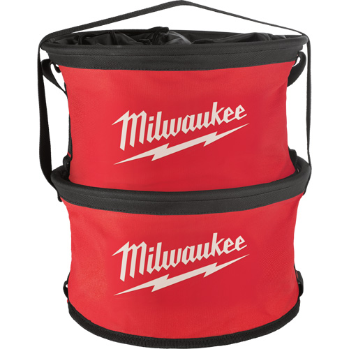 Parachute Organizer Bag, 11-4/5" L x 11-4/5" W x 11" H, Nylon, Black/Red Sécurité Médic