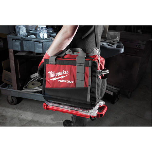 Organisateur profil&eacute; et compact Packout, 16-2/5" x 9-3/4" x 2-1/2", Noir/Rouge Sécurité Médic