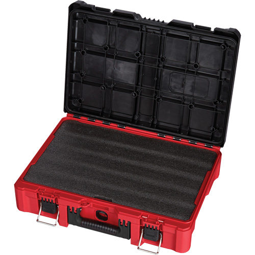 Coffre &agrave; outils avec partitions ajustables Packout, 20-7/10" x 15-1/5" x 6-1/5", Noir/Rouge Sécurité Médic