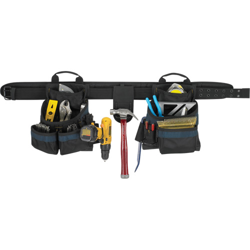 Ceinture &agrave; outils pour &eacute;lectricien, Polyester, Noir Sécurité Médic