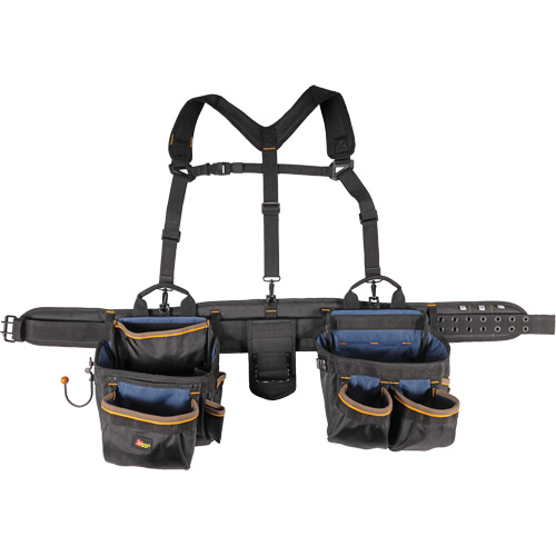 Deluxe Tool Belt, Polyester, Black Sécurité Médic
