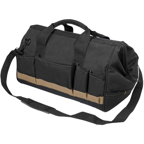 Sac &agrave; outils MEGAMOUTH, Polyester, 25 pochettes, Noir Sécurité Médic