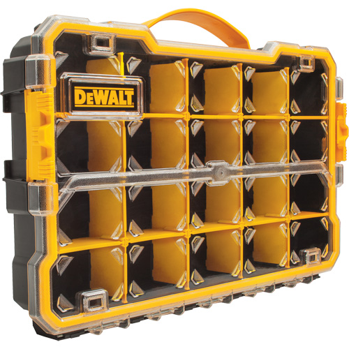 Organisateur avec compartiments PRO, 11" la x 17-5/8" p x 2-7/8" h, Noir/Jaune Sécurité Médic