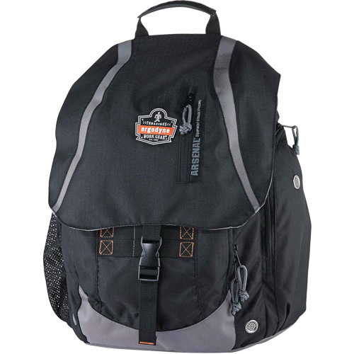 Arsenal&reg; 5143 Tool Backpack, 15" L x 8" W, Black, Polyester Sécurité Médic