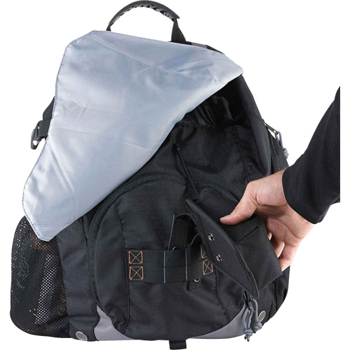 Arsenal&reg; 5143 Tool Backpack, 15" L x 8" W, Black, Polyester Sécurité Médic