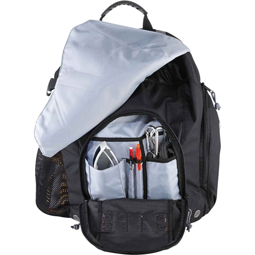 Arsenal&reg; 5143 Tool Backpack, 15" L x 8" W, Black, Polyester Sécurité Médic
