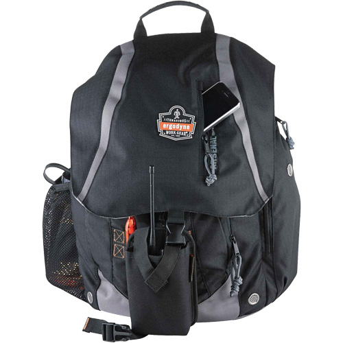 Arsenal&reg; 5143 Tool Backpack, 15" L x 8" W, Black, Polyester Sécurité Médic
