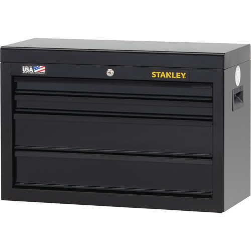 100 Series Tool Chest, 26" W, 4 Drawers, Black Sécurité Médic