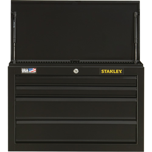 100 Series Tool Chest, 26" W, 4 Drawers, Black Sécurité Médic