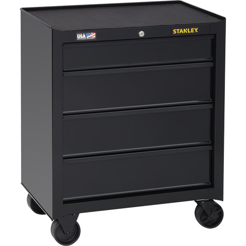 100 Series Rolling Tool Chest, 4 Drawers, 26-1/2" W x 18" D x 32" H, Black Sécurité Médic