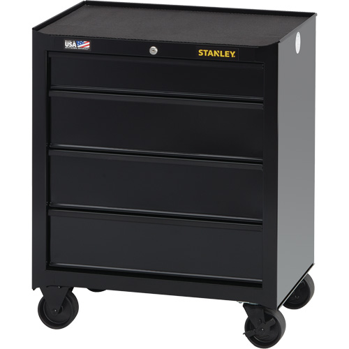 100 Series Rolling Tool Chest, 4 Drawers, 26-1/2" W x 18" D x 32" H, Black Sécurité Médic