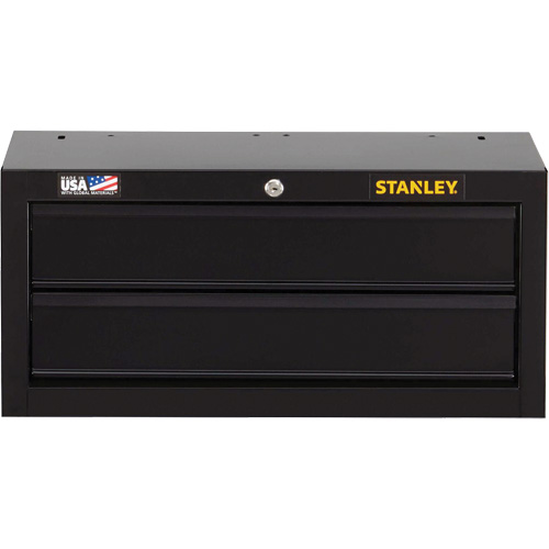 100 Series Middle Tool Chest, 26" W, 2 Drawers, Black Sécurité Médic