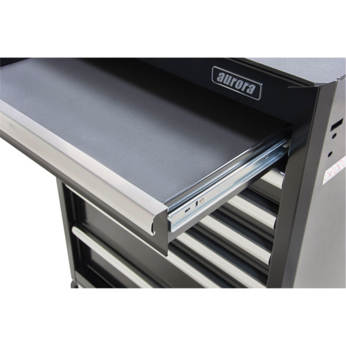 Industrial Tool Cart, 7 Drawers, 27" W x 18-3/4" D x 39" H, Black Sécurité Médic