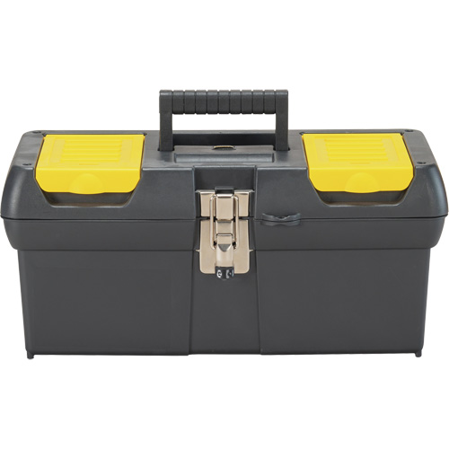 Coffre &agrave; outils avec plateau de s&eacute;rie 2000, 16" la x 7-1/10" p x 8-1/10" h, Noir/Jaune Sécurité Médic