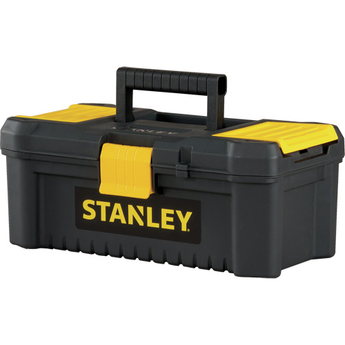 Essential&reg; Tool Box with Tray, 12-1/2" W x 7-3/8" D x 5-1/8" H, Black/Yellow Sécurité Médic
