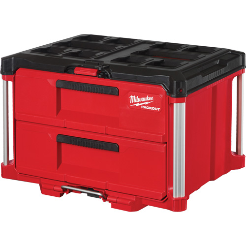 Packout 2-Drawer Tool Box, 16-1/3" x 14-1/3" x 22-1/5", Red Sécurité Médic