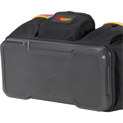 Molded Base Open-Top Tool Box, Ballistic Polyester, 17 Pockets, Black/Blue Sécurité Médic