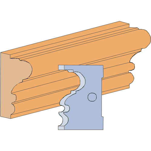 Fancy Cove Moulding Cutter Set Sécurité Médic