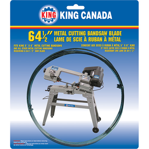 General Purpose Band Saw Blade, Bi-Metal, 64-1/2" L x 1/2" W x 0.025" Thick, 18 TPI Sécurité Médic