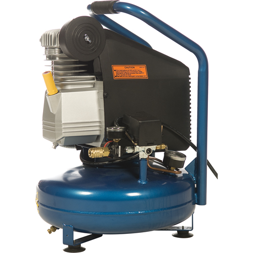 Portable Contractor Series Compressors - Oil Lube, Direct Drive, Electric, 3.3 Gal. (4 US Gal), 125 PSI, 115/1 V Sécurité Médic