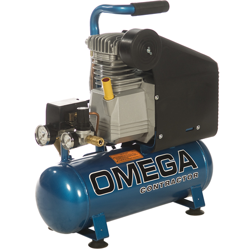 Portable Contractor Series Compressors - Oil Lube, Direct Drive, Electric, 2.6 Gal. (3.2 US Gal), 125 PSI, 115/1 V Sécurité Médic