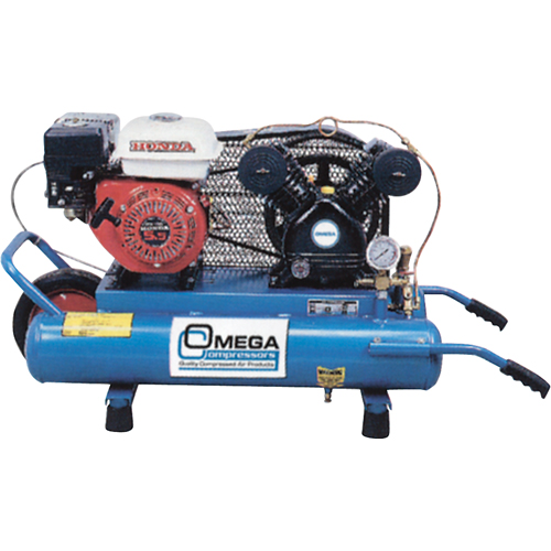 Contractor Series Air Compressors, Gas, 6.6 Gal. (8 US Gal), 125 PSI Sécurité Médic