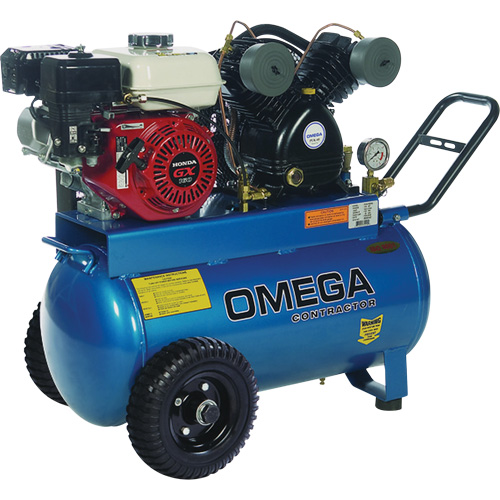 Contractor Series Air Compressors, Gas, 16.6 Gal. (20 US Gal), 125 PSI Sécurité Médic