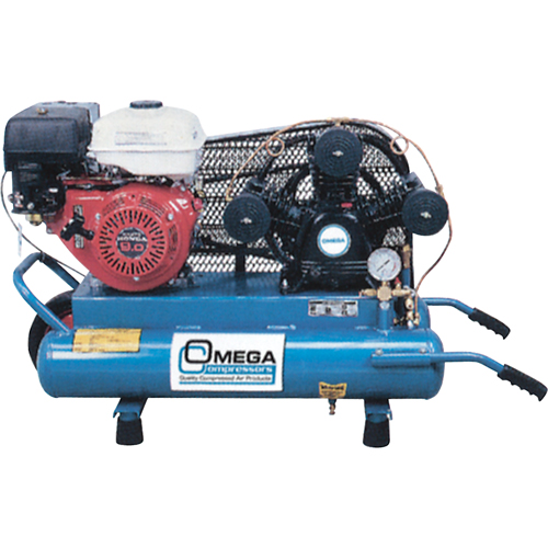 Contractor Series Air Compressors, Gas, 6.6 Gal. (8 US Gal), 125 PSI Sécurité Médic