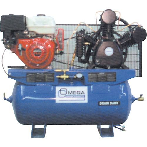 Industrial Series Air Compressors - Engine Compressors, 25 Gal. (30 US Gal) Sécurité Médic